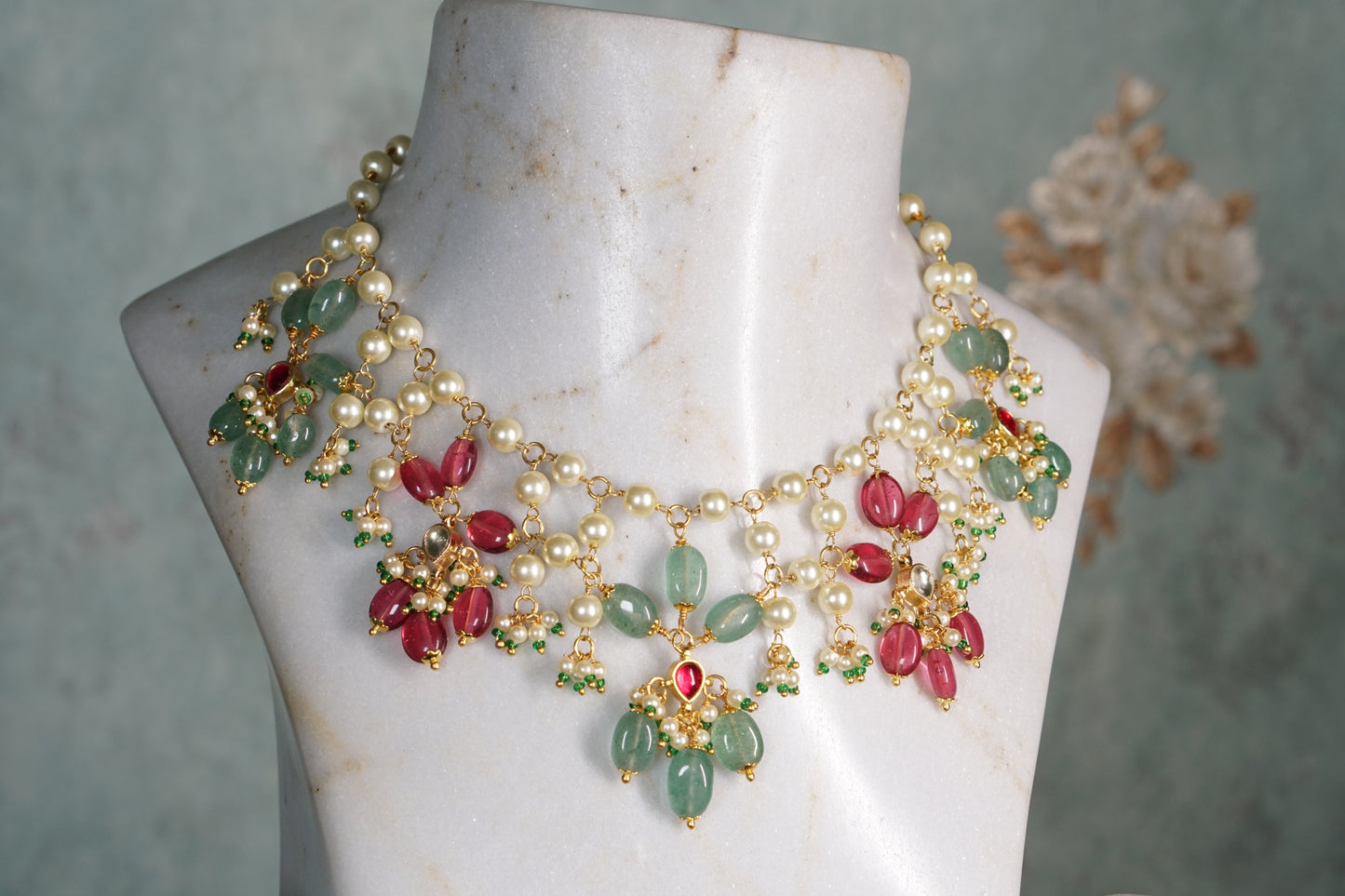 Beads Necklace (4-8122)(N)
