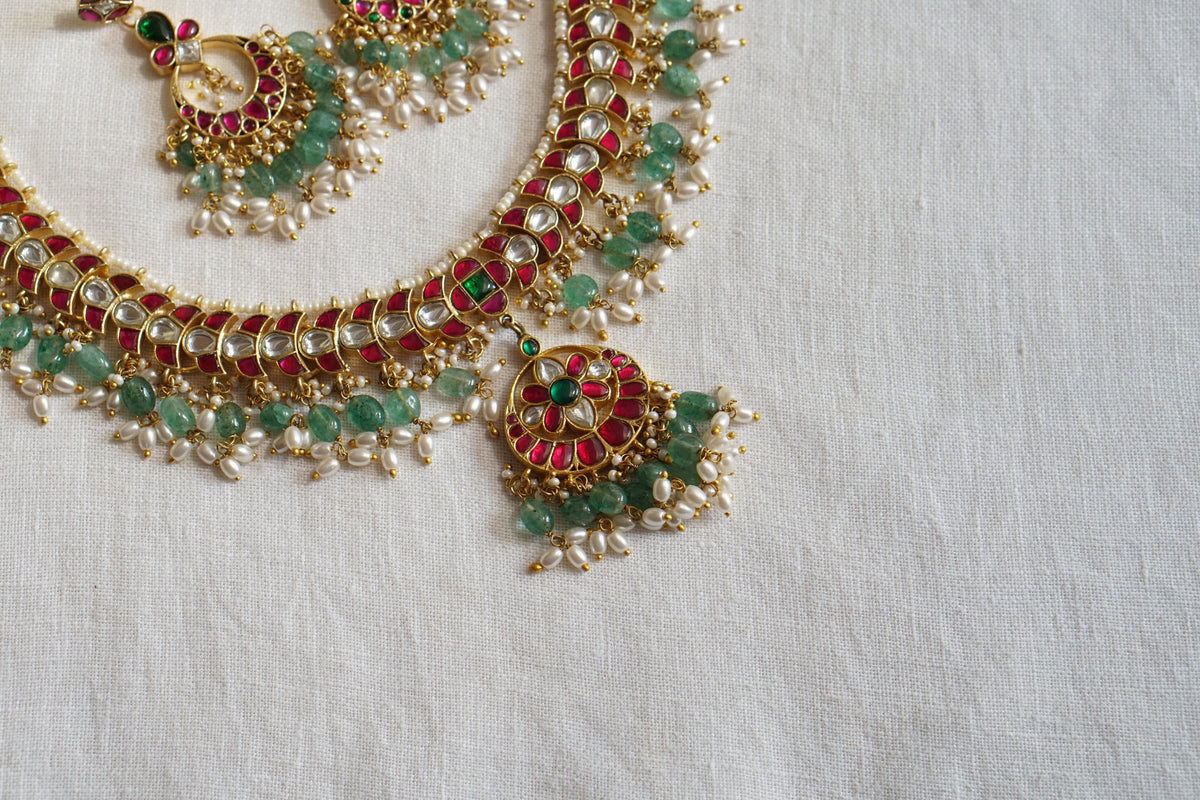 Kundan Necklace Set (4-9780)(U)