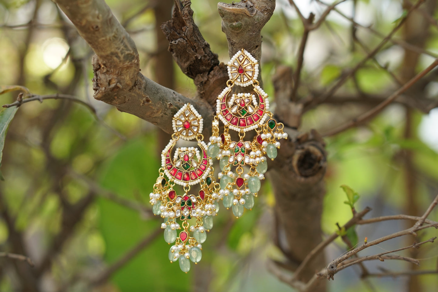Kundan Earrings (1-4861)(R)