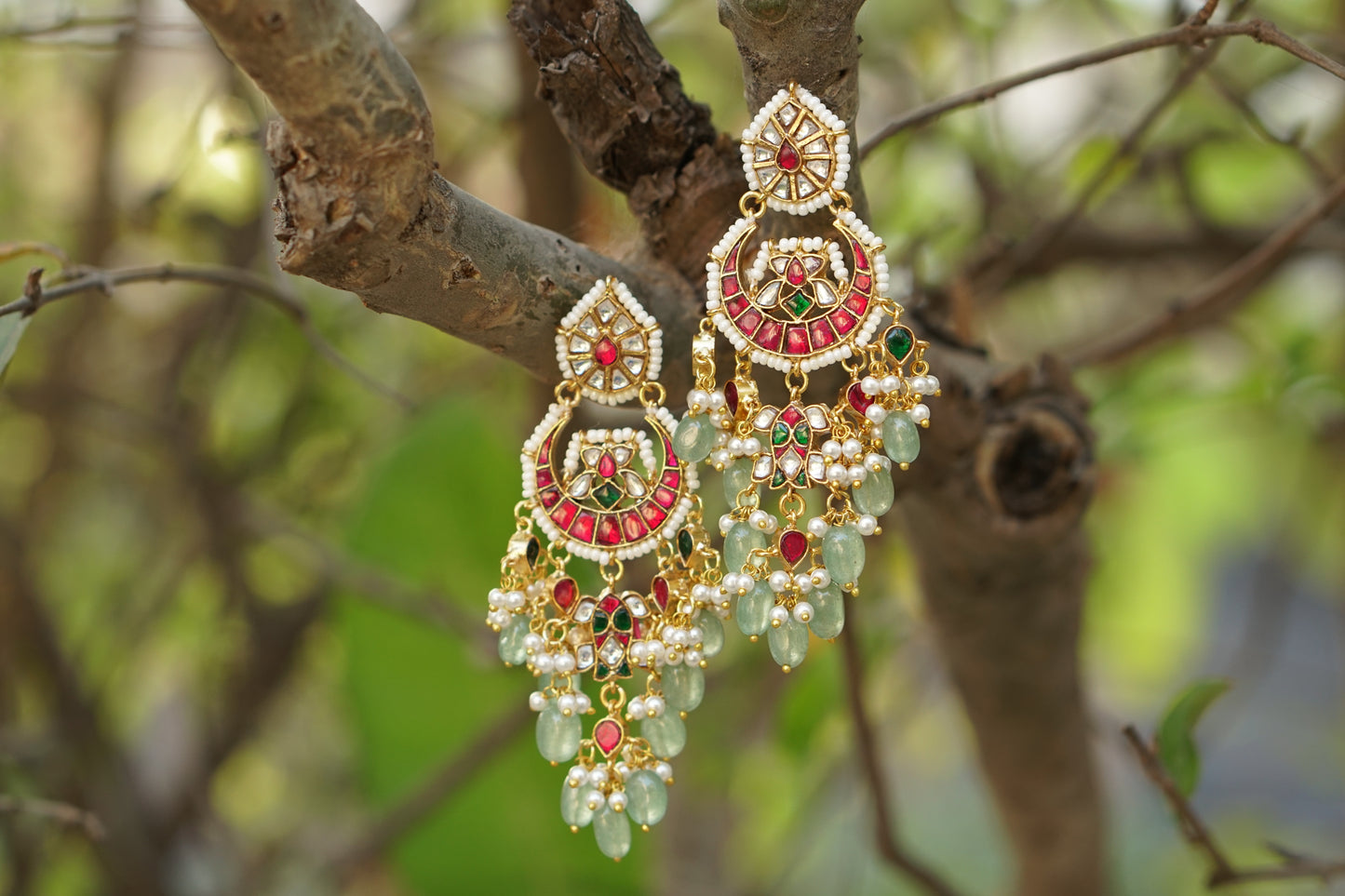 Kundan Earrings (1-4861)(R)