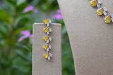 Yellow Stone AD Necklace Set (4-9549)(B)