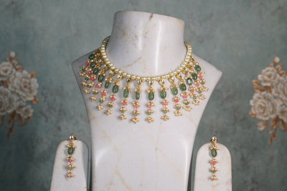 Beads Necklace set (4-8119)(N)