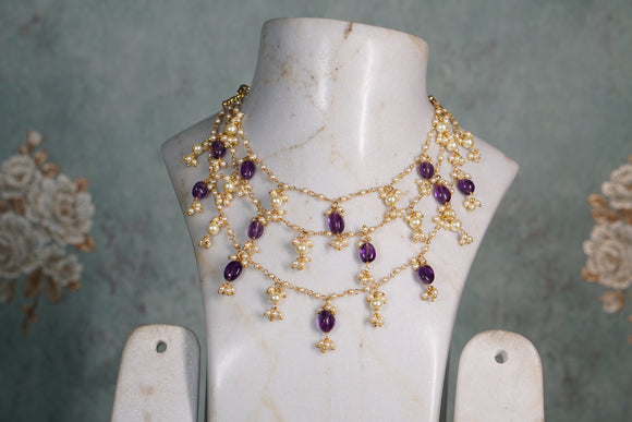 Beads Necklace  (4-8113)(N)