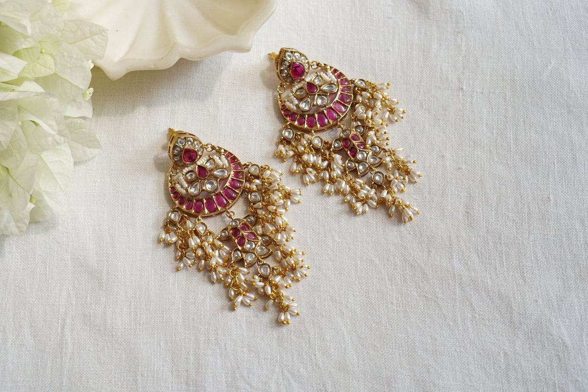 Polki  Earrings (1-5619)(B)