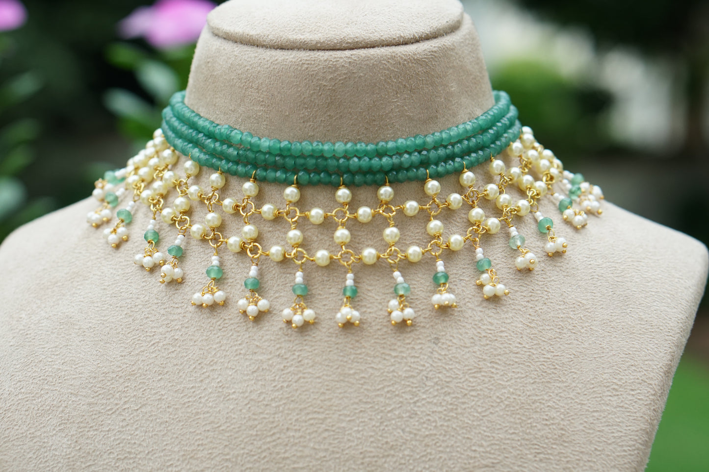 Beads Necklace Set (4-9461)(N)