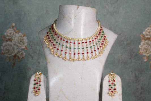 Beads Necklace set (4-8118)(N)