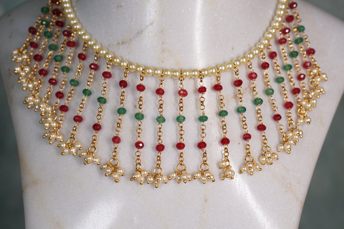 Beads Necklace set (4-8118)(N)