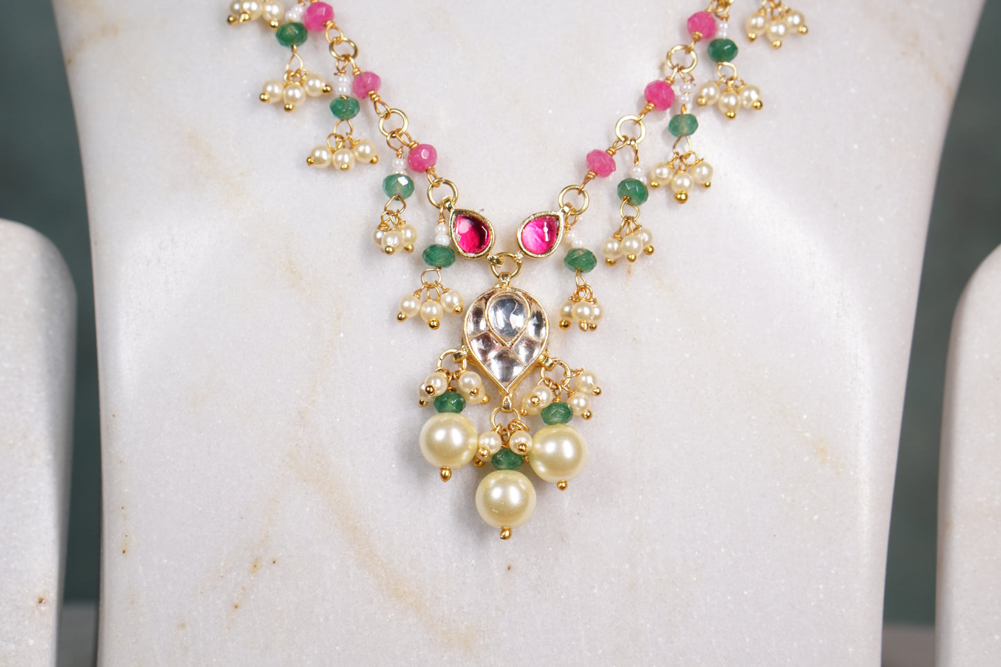 Beads Necklace set (4-8112)(N)