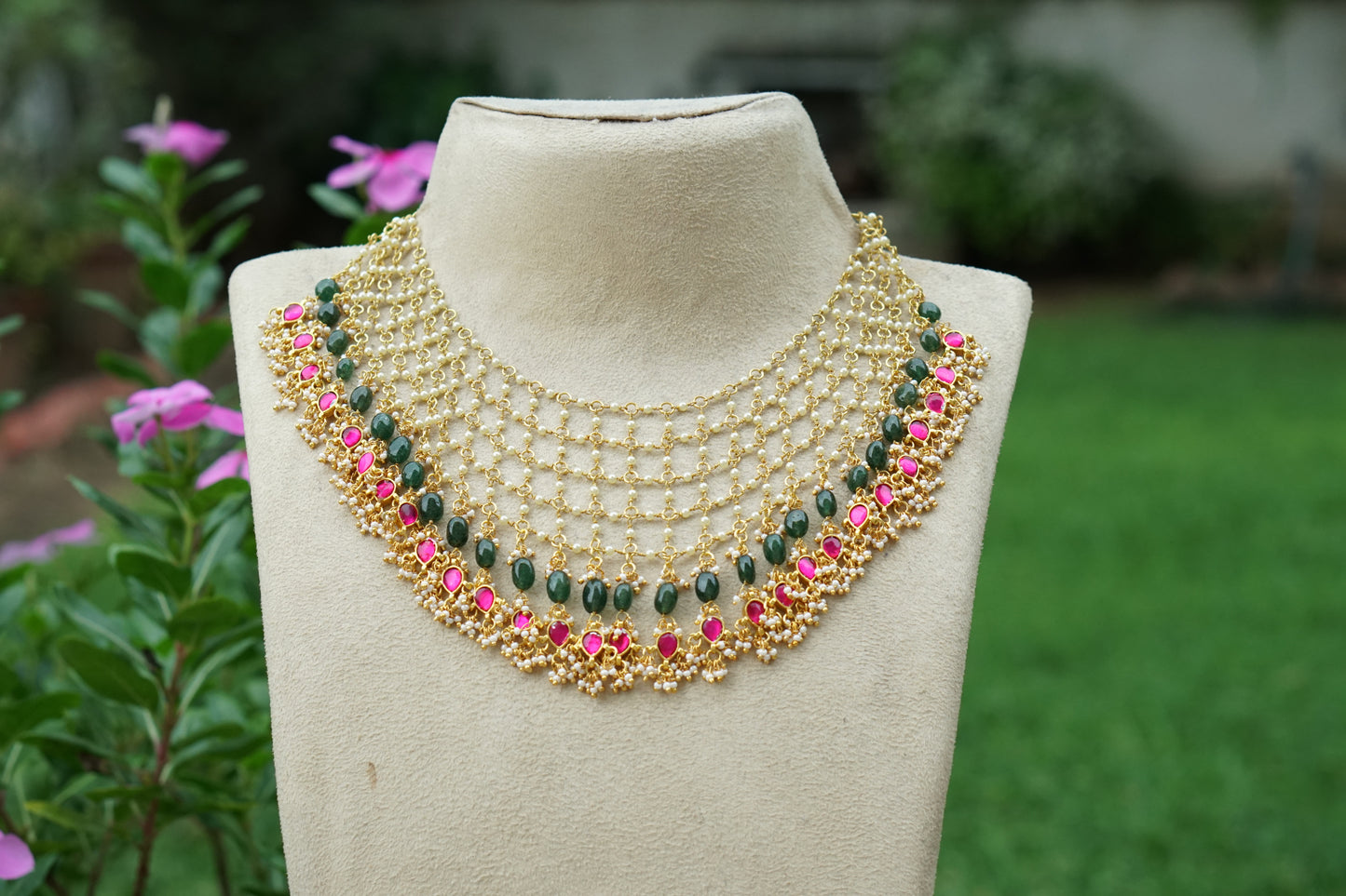 Kundan Necklace (4-9457)(N)