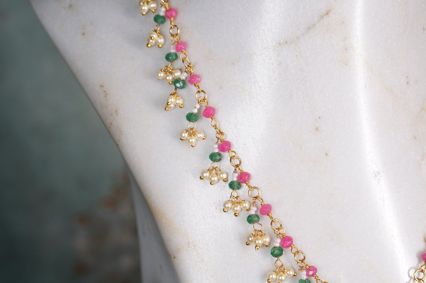 Beads Necklace set (4-8112)(N)