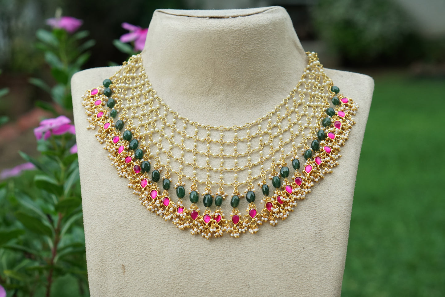 Kundan Necklace (4-9457)(N)