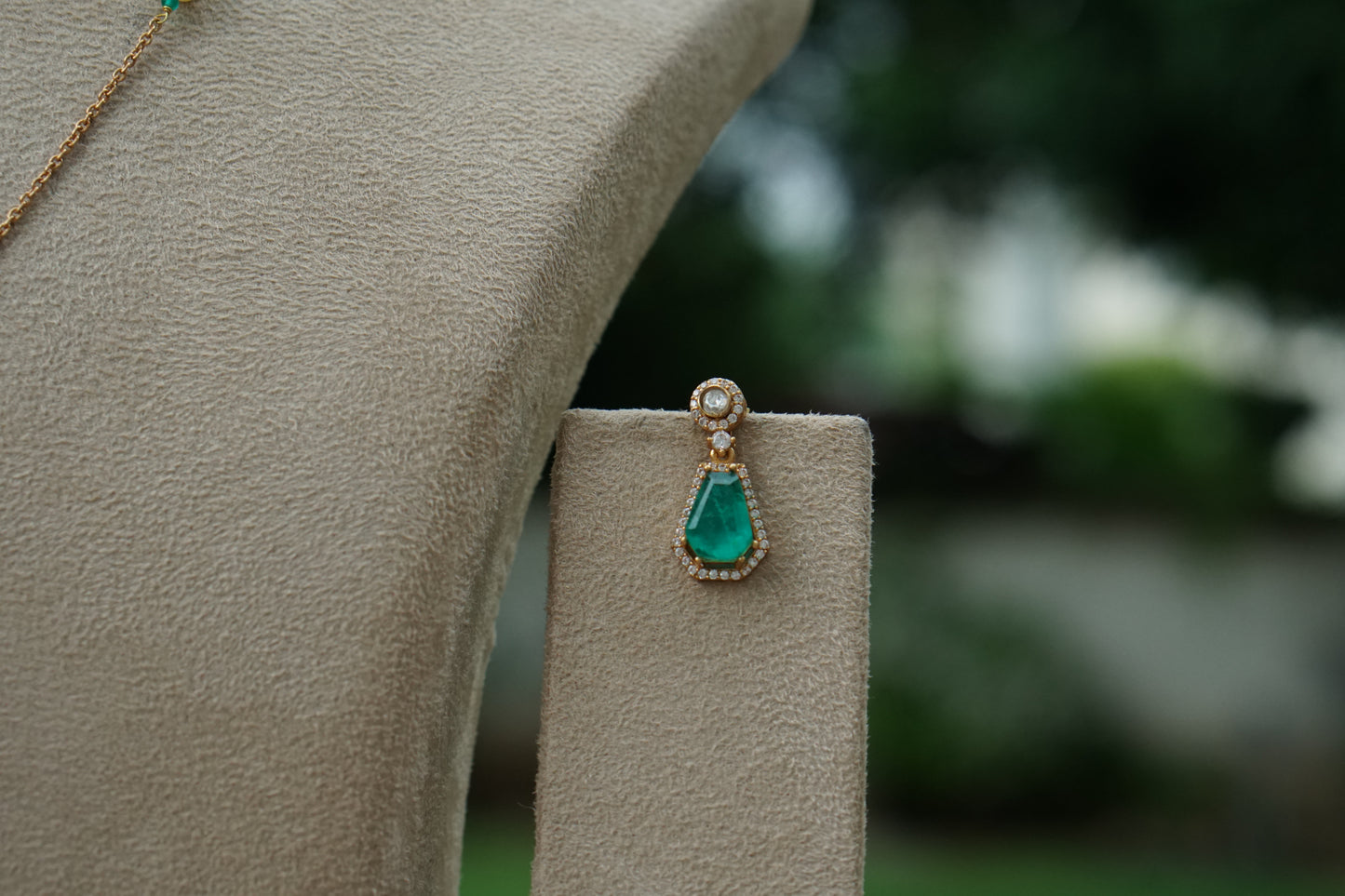 Polki Pendant Set (4-9440)(B)INTRODUCTORY PRICE)