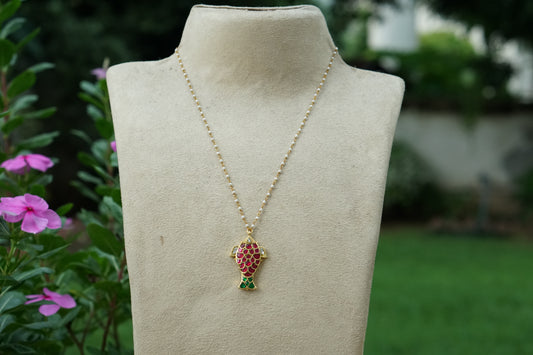 Fish Kundan Pendant (4-9448)(A)