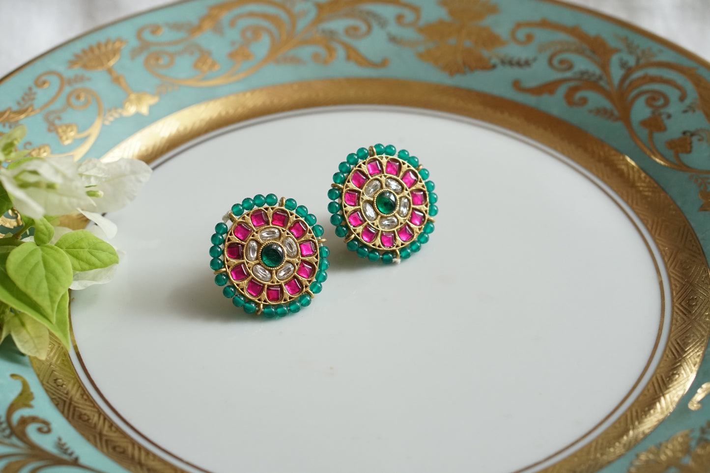 Kundan Studs (1-4550)(K)