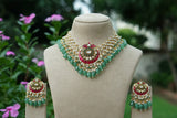 Kundan Necklace Set (4-9459)(B)