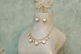 Kundan polki necklace set (4-5930)(B)