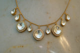 Kundan polki necklace set (4-5930)(B)