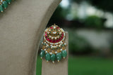 Kundan Necklace Set (4-9459)(B)