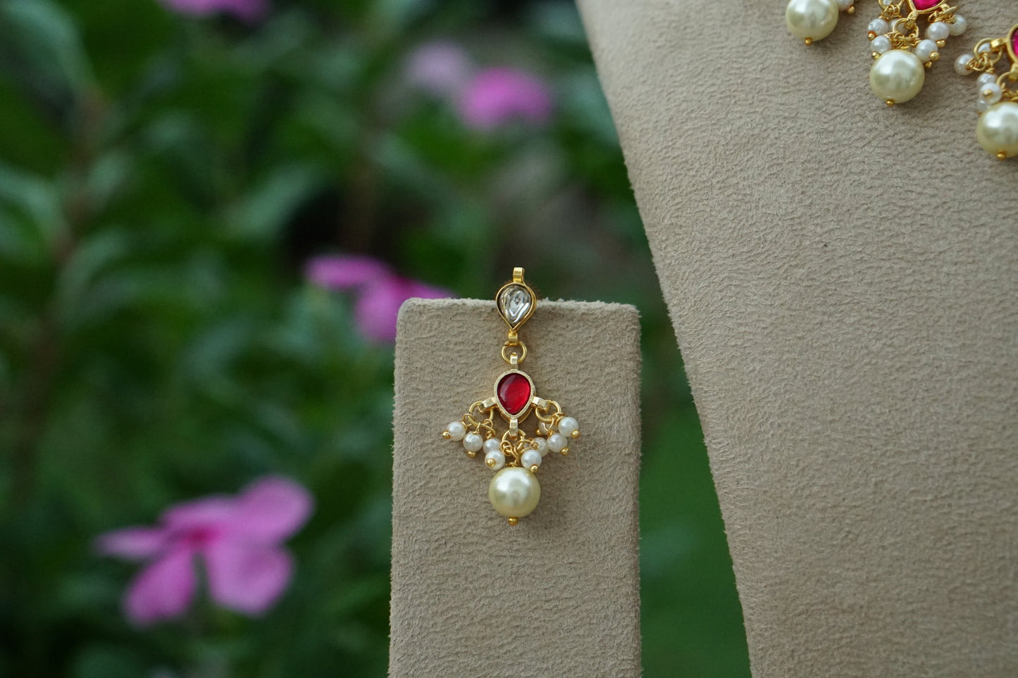 Kundan Necklace Set (4-9460)(N)