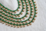 Kundan 5 line ranihaar necklace  (4-7693)(A)(preorder)