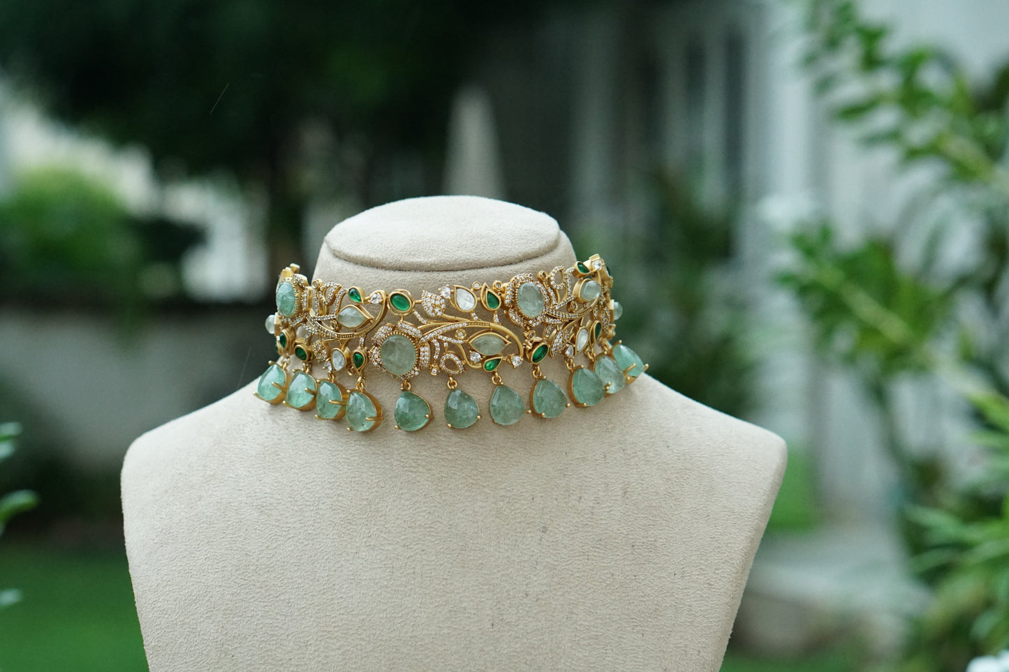 Polki Choker Set (4-9453)(B)