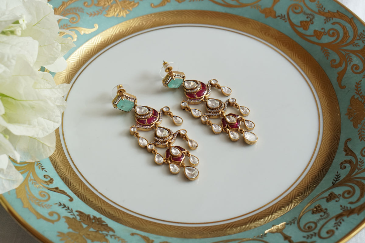 Polki Earrings (1-5627)(EX)