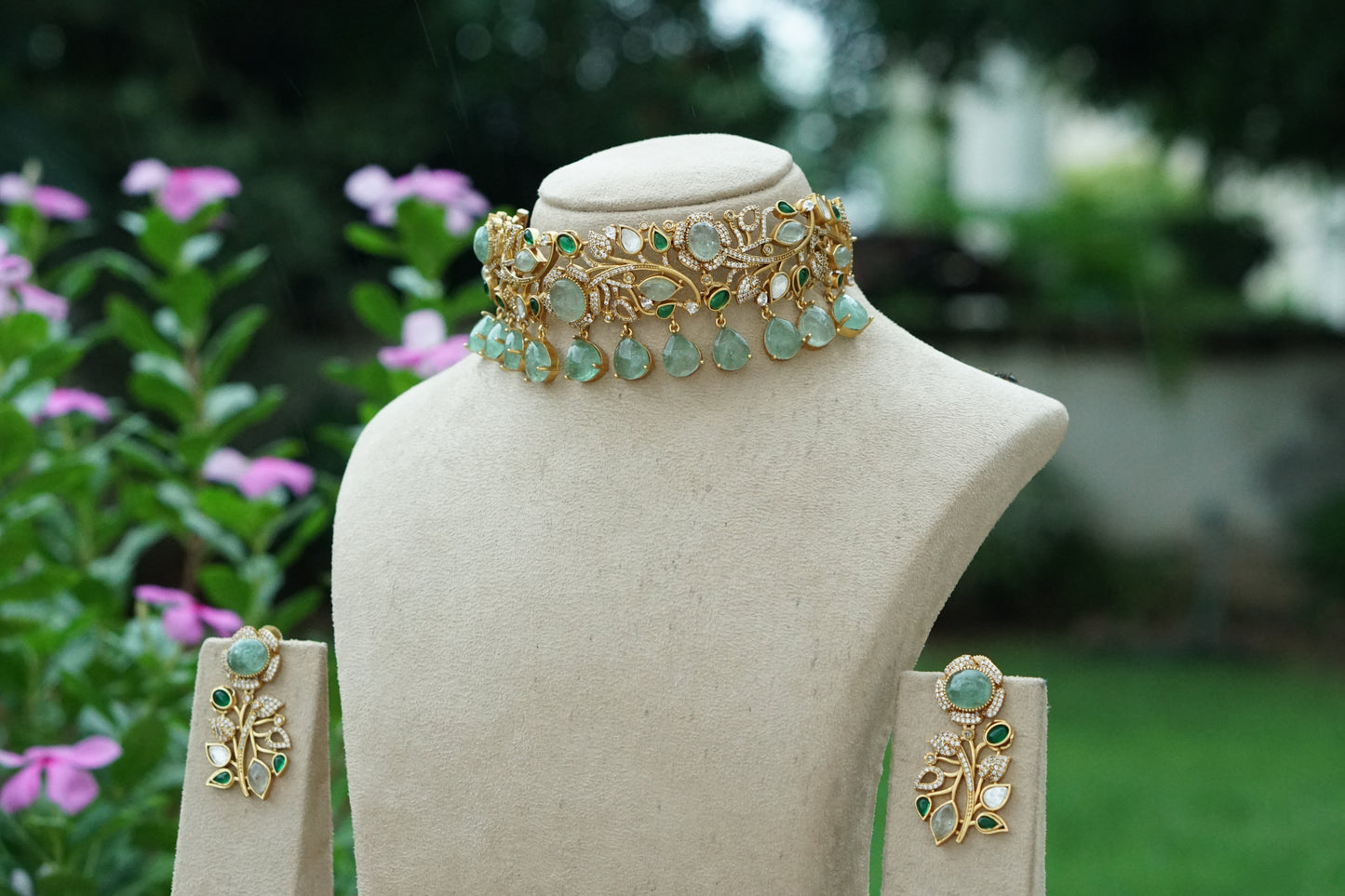 Polki Choker Set (4-9453)(B)