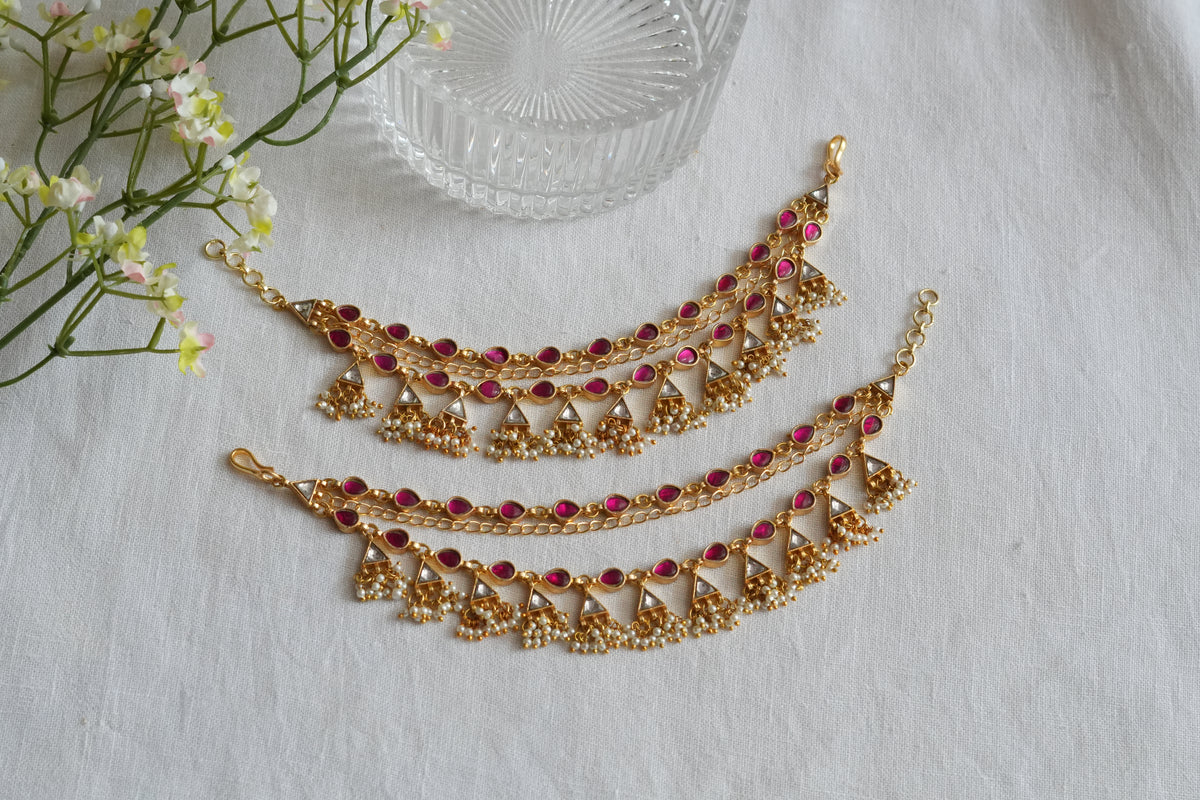 Kundan Earchain (9-450)(A)