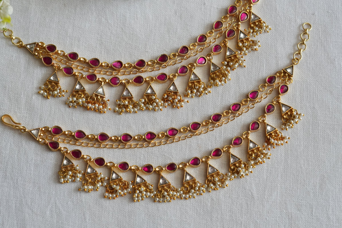 Kundan Earchain (9-450)(A)