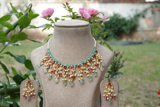 Kundan necklace set (4-7855)