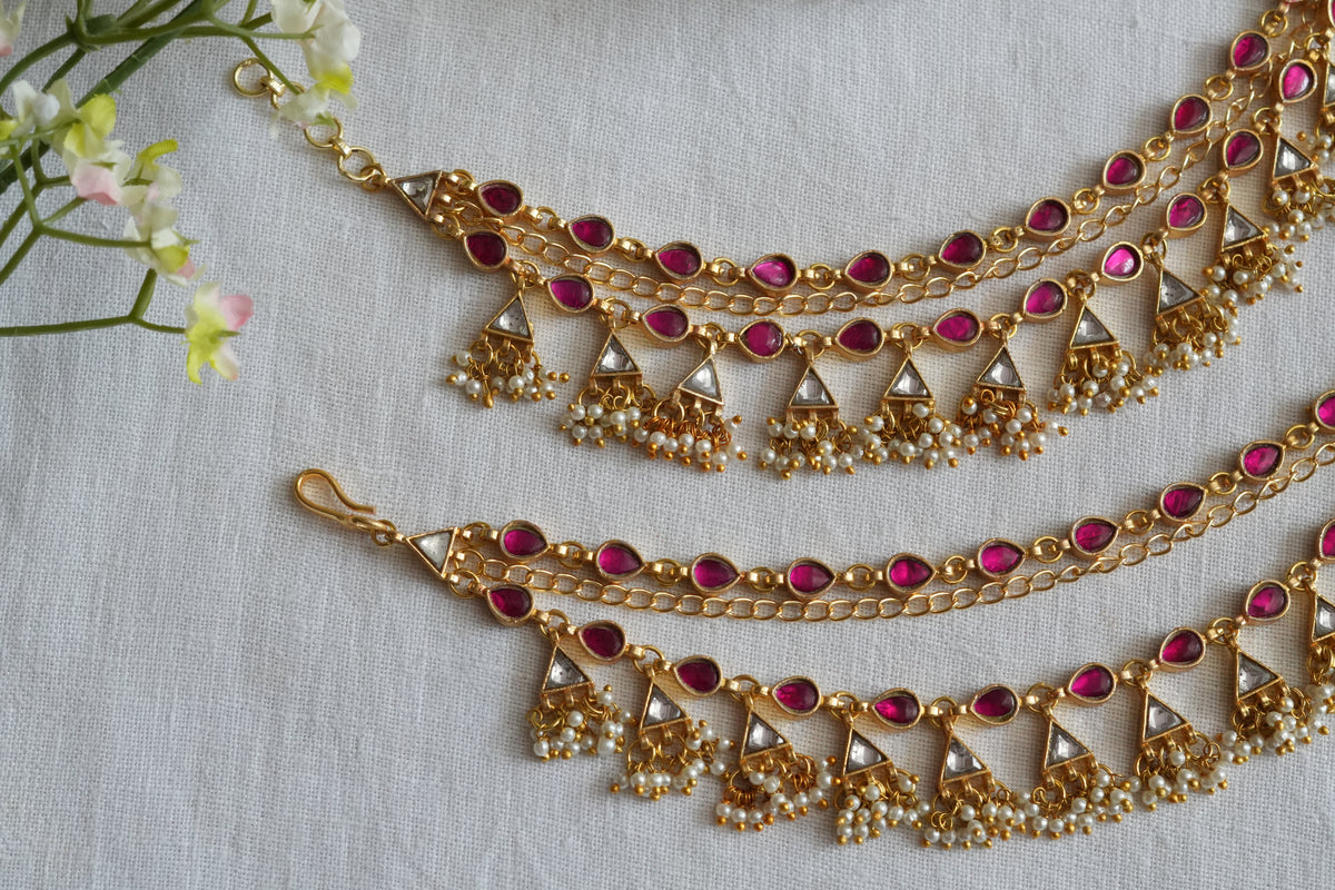 Kundan Earchain (9-450)(A)