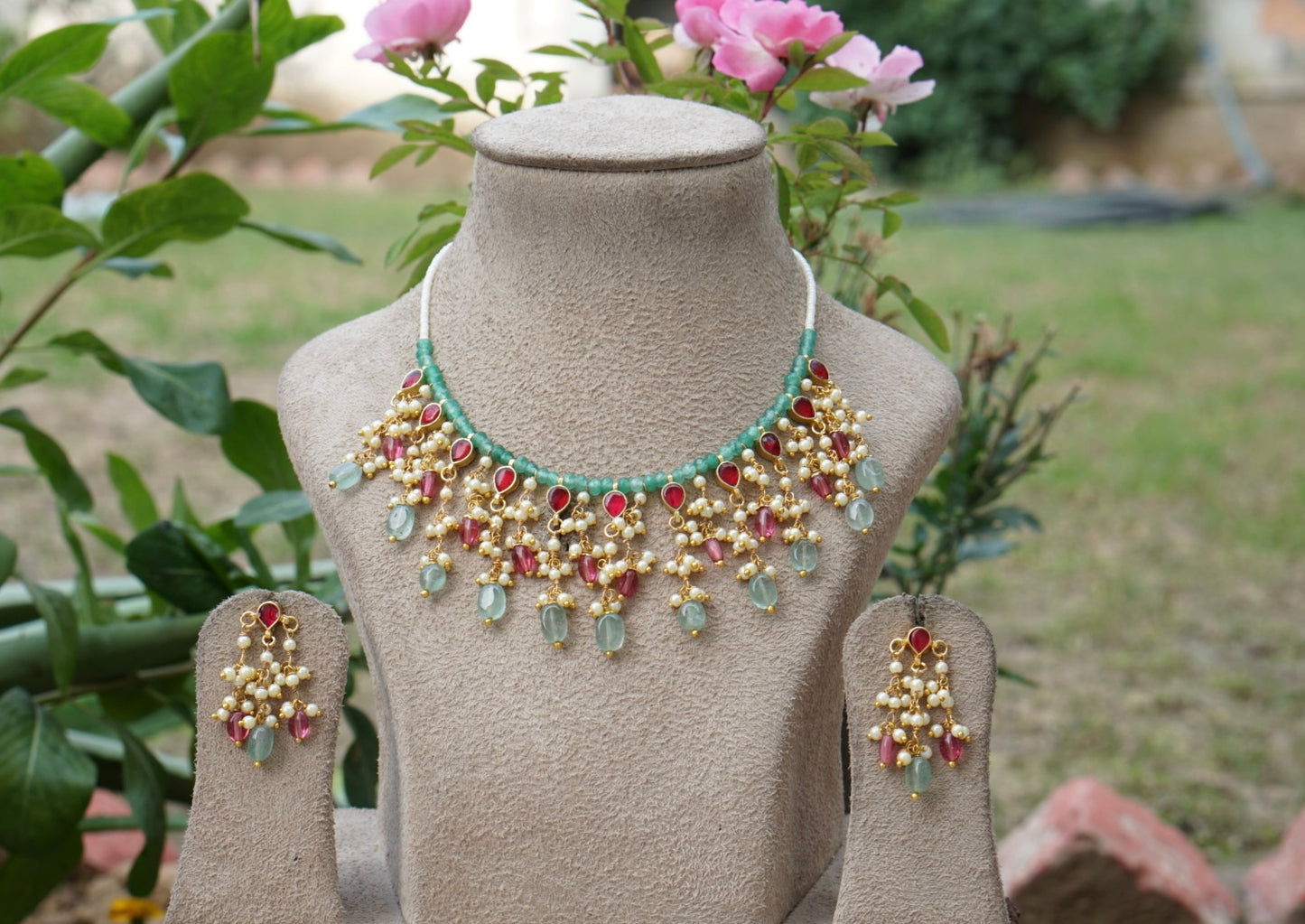 Kundan necklace set (4-7855)