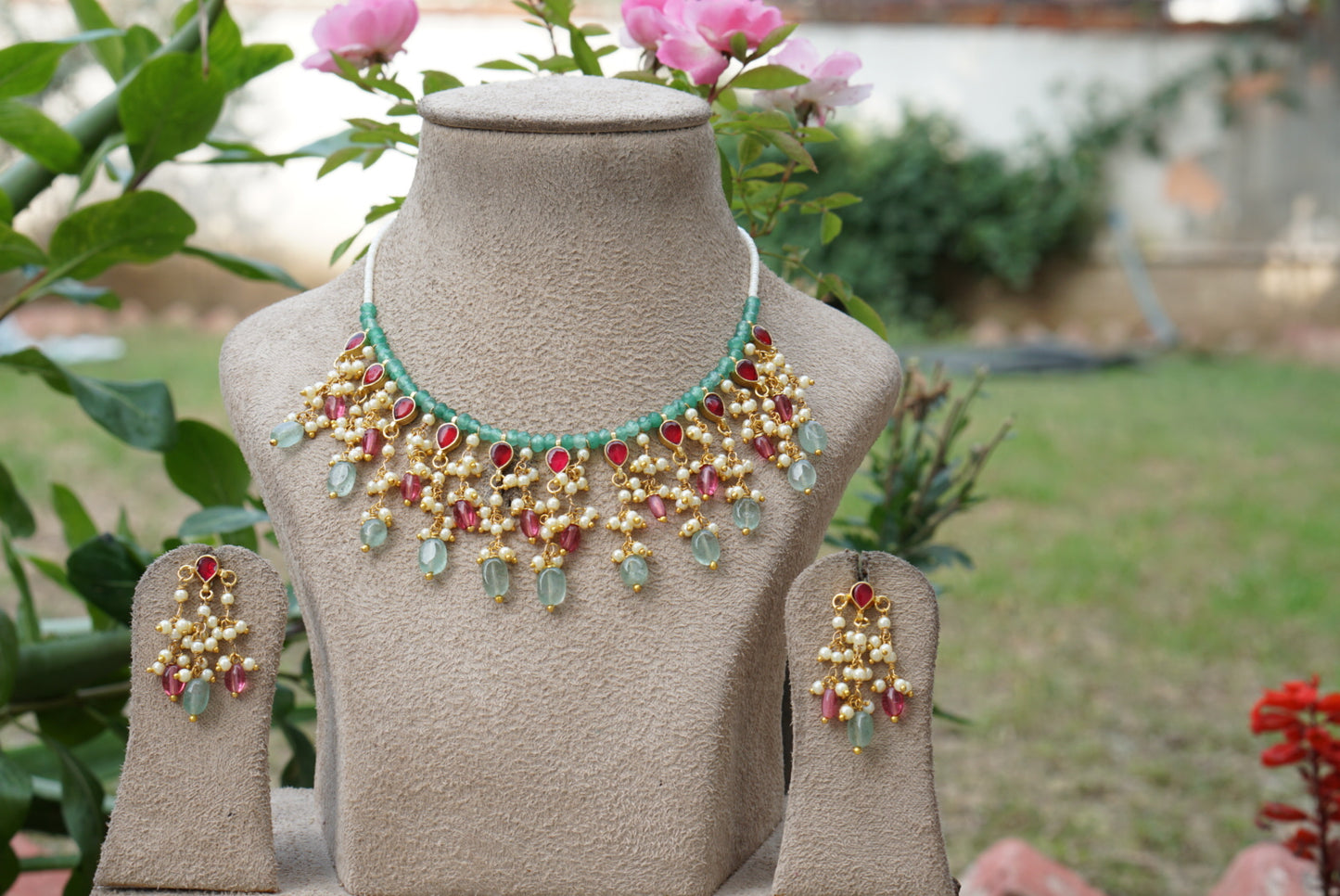 Kundan necklace set (4-7855)