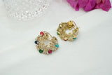 Polki Stone earring (1-4028)(B)