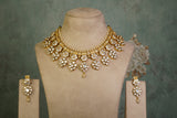 Mango Polki Necklace Set (4-9449)(B)