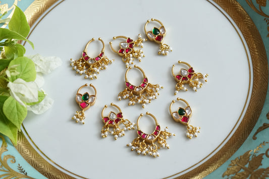 Kundan Septum nosering(2-201)(K) - JEWELSTYLE
