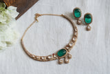 Green Polki Choker set (4-7995)(B)