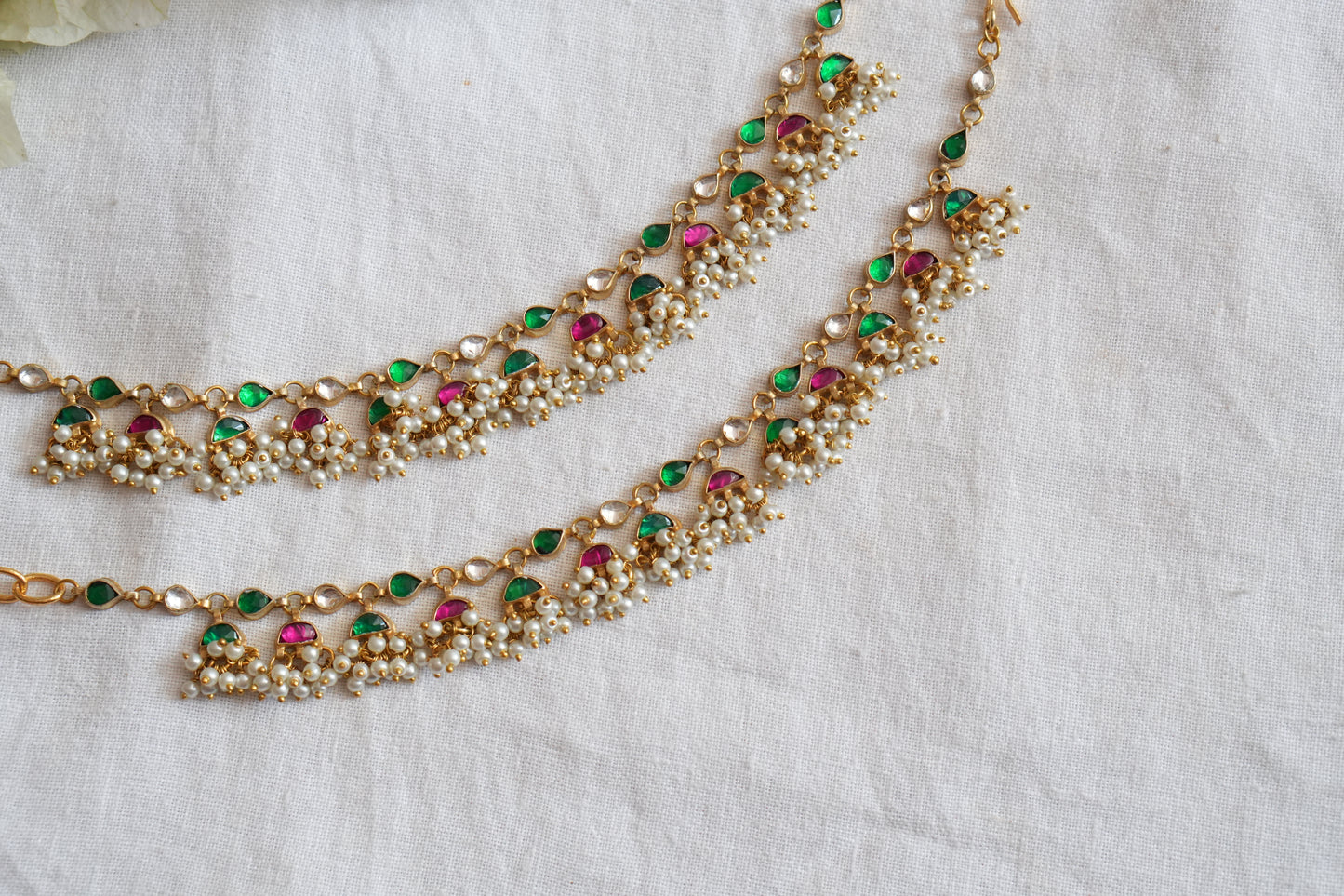 Kundan Earchain(9-345)(A) - JEWELSTYLE