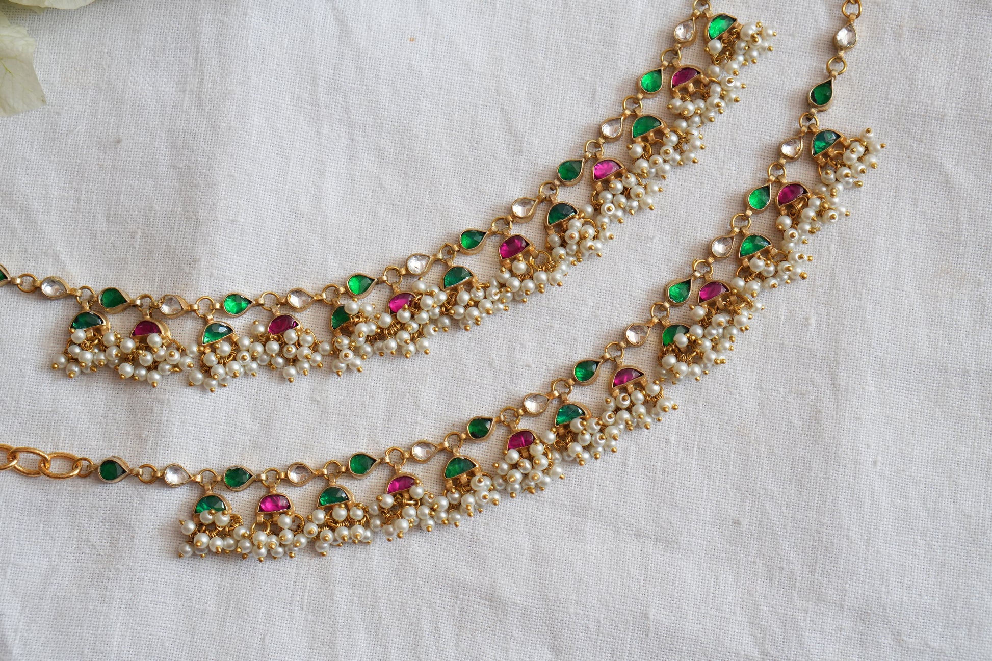 Kundan Earchain(9-345)(A) - JEWELSTYLE