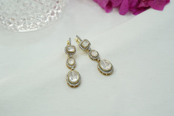 Polki Stone earring (1-4030)(B)