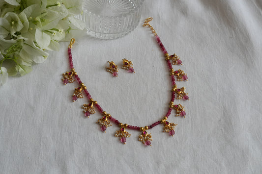 Kundan Necklace Set (4-9638)(A)