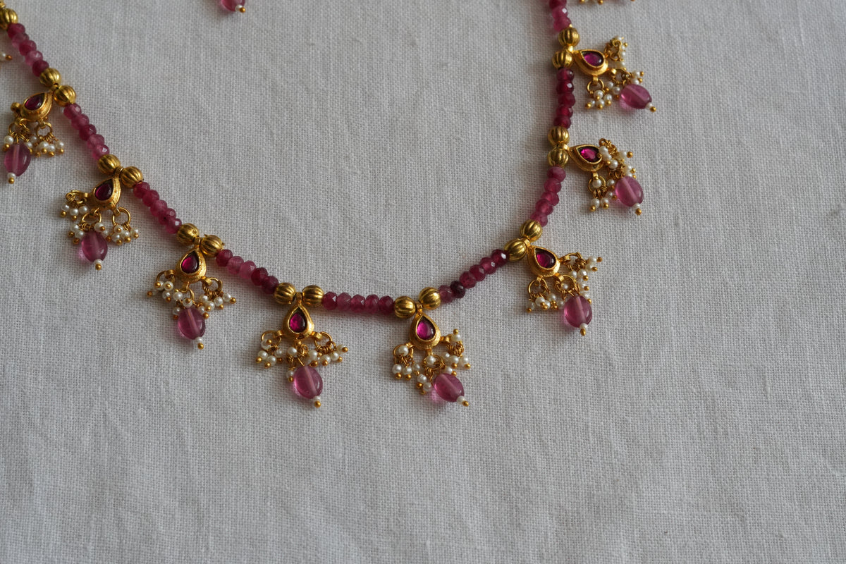Kundan Necklace Set (4-9638)(A)