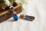 Blue stone Polki Earring (1-4233)(B)