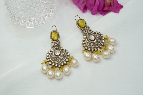 Polki Stone earring (1-4023)(B)