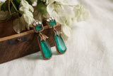 Green stone Polki Earring (1-4234)(B)