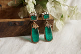 Green stone Polki Earring (1-4234)(B)