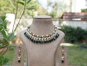 Kundan necklace set (4-7861)(A)