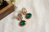 Green Polki Earring (1-4229)(B)