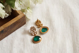 Green Polki Earring (1-4229)(B)