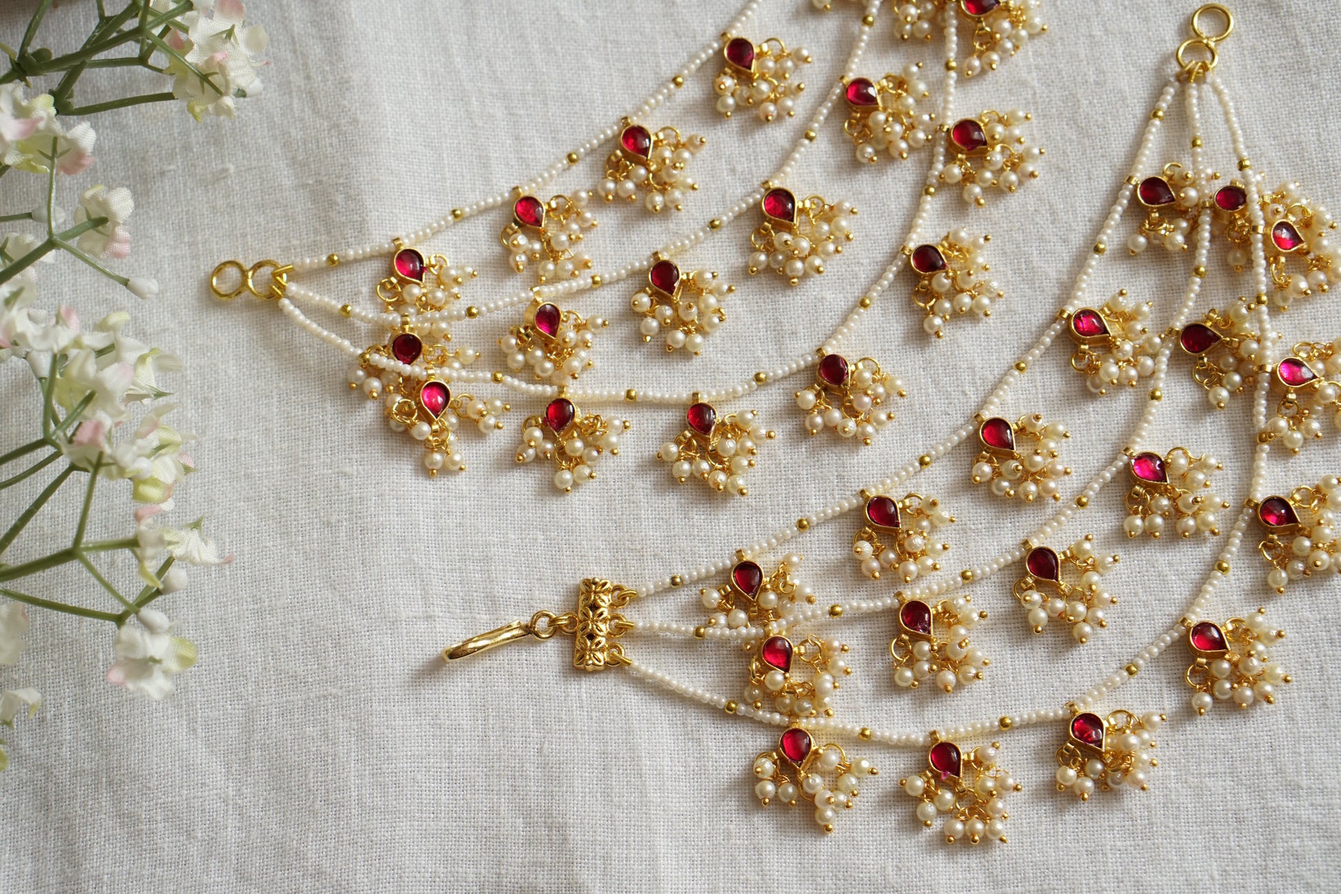 Kundan Earchain (9-304)(N) - JEWELSTYLE